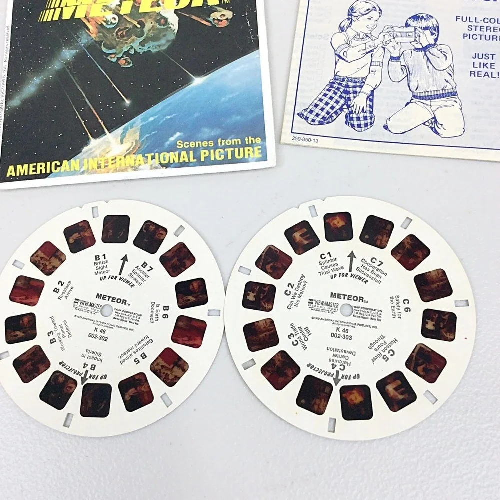 VTG 1979 View Master GAF‎ Meteor K46 Showtime 3 Reel Set
